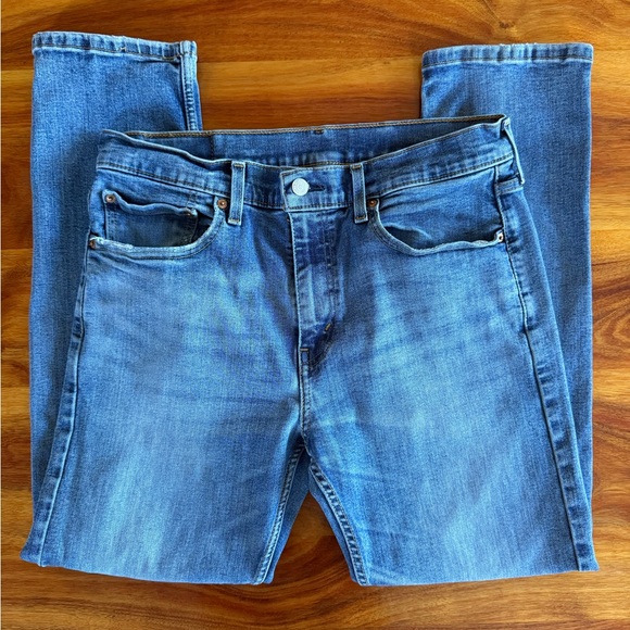 Levi's Men's Waterless Classic 502 Denim Blue Jeans Size W33 L30 - Picture 3 of 5